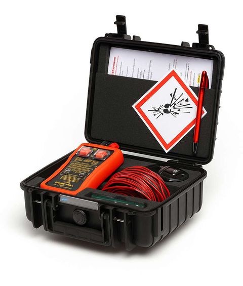 Simplex sprengningssett i koffert